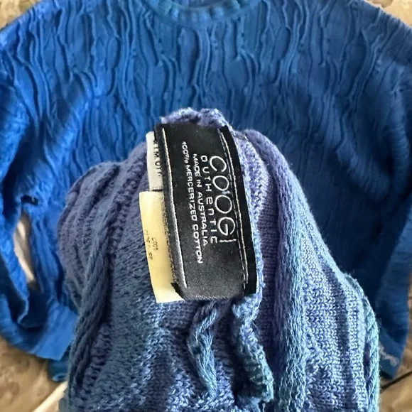 Authentic Coogi Australia Royal Blue Sweater and Skull cap set - Picture 4 of 8